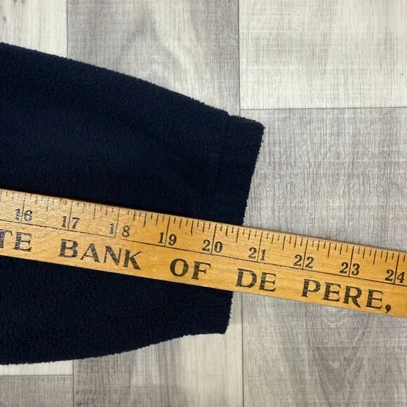 ✅ Mens XL Olympics USA Embroidered Logo Full Zip Fleece Jacket Navy Made In USA - Picture 5 of 8